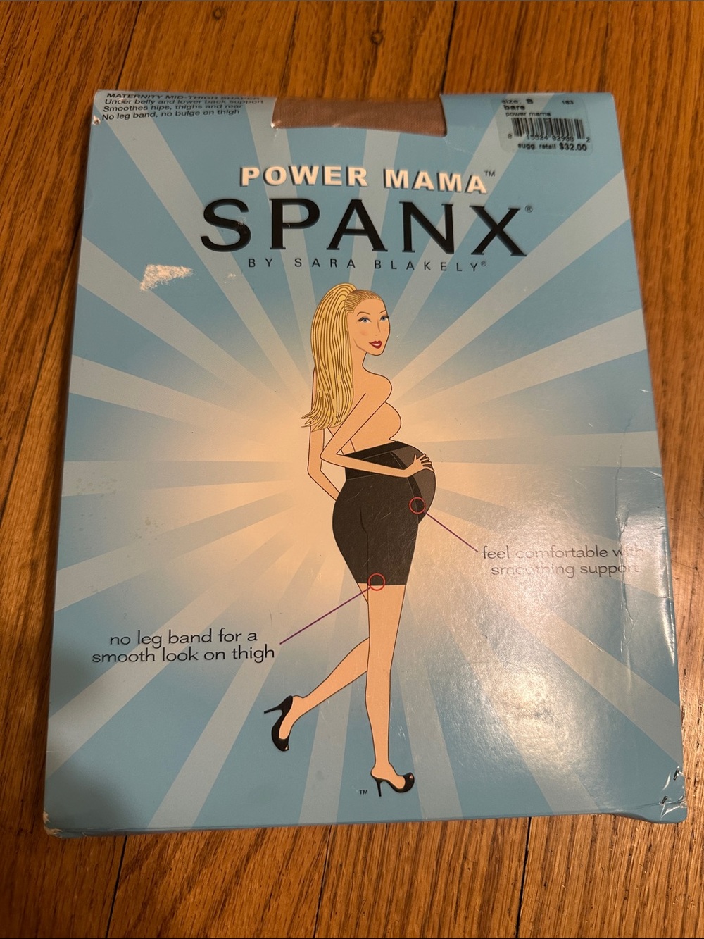 NWT SPANX Power Mama Maternity Shaper - Black Size B